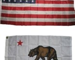 Wholesale Combo Lot 3x5 USA Flag State of California Republic 2x3 2 Flag... - $9.88