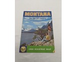 Vintage 1966 Montana The Big Sky Country Highway Map - $20.04