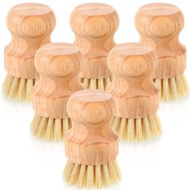 12 Packs Bamboo Dish Scrub Brushes Wooden Scrubbers Set Kitchen Dishwash... - $49.99