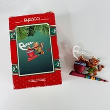 Enesco A Sign of Peace Pipe Squirrel Treasury of Christmas Ornament Smoke Signal - £13.22 GBP