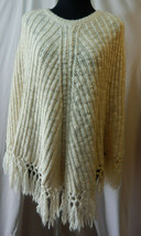 Ralph Lauren Cable Knit Poncho Fringe L/XL - $69.25