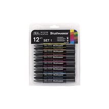 Winsor &amp; Newton BrushMarker - Vibrant Colours (Pack of 12)  - £62.01 GBP