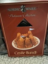 Nordic Ware Castle Bundt Cake Pan Mold Heavy Duty 10 CUP/2.4 Litres New - £20.04 GBP