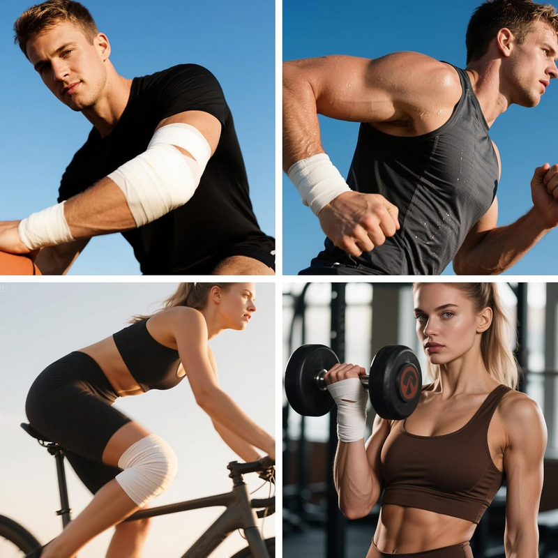 8 Pack Athletic Tape, White Sports Tape, Easy Tear Wrist Tape, Strong Adhesion T Item image 6