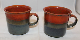 Set of 2 Canadian Pacific Airlines CP Air Three Tone Color Coffee Tea Mu... - $56.42