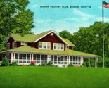 Marion Ohio OH Country Club 1952 Vtg Linen Postcard Kropp Co - $3.91