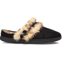 Easy Spirit Womens 10 M Black Faux Fur Lined Slipper Slip On Flat Shoe N... - $21.55
