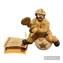 Emmett Kelly Jr EKJ clown cymbals sitting gold star ball figure - $45.00