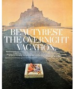 BEAUTYREST BY SIMMONS - Beautyrest-Overnight Vacation-1968 Vintage Print Ad - $207.07 MXN