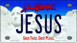 Jesus South Dakota Novelty Mini Metal License Plate Tag - £11.76 GBP