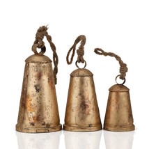 Vivanta Decorative Cow Bells with Jute Hanging Rope, Bells for Door &amp; Door Knob, - £36.31 GBP