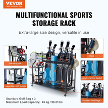VEVOR Golf Storage Garage Organizer, 3 Golf Bag Stand Holder and Other S... - £69.17 GBP