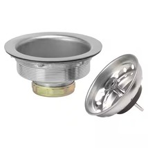 Glacier Bay Fixed Post Kitchen Sink Strainer Brushed Stainless Steel 100... - $9.90
