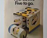 Falstaff Beer Six Pack First Down. Five To Go. 1967 Magazine Print Ad - $9.89