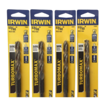 Irwin TurboMax 73626 13/32&quot; Drill Bits Pack of 4 - £21.33 GBP