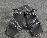 Olivia Miller Black Stud Sandals Size 7 NWT FREE SHIPPING  - £11.85 GBP