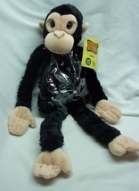 Wild Republic Belly Bunch Black Chimp W/ Plastic Toys 19" Stuffed Animal New - $19.80