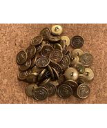 Vintage  Spectemur Agendo Brass Lion Crest Buttons Lot Of 50 Jackets Coa... - $24.50