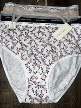 Laura Ashley Womens Brief Underwear Panties Floral 5-Pair Cotton Blend (R) ~ M - £22.09 GBP