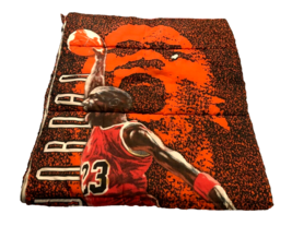 Michael Jordan Vintage 1991 Chicago Bulls Dunking NBA Sleeping Bag 30 x 67 - £25.13 GBP