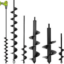 5 Set Auger Drill Bit for PlantingHeavy Duty Garden Auger Spiral Drill B... - $102.32