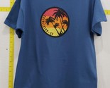 Charleston SC Youth Souvenir &#39;Tropical Palm Trees&#39; Graphic T-Shirt Blue ... - £10.04 GBP