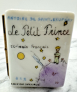 Limoges France Peint Main BOOK LE PETIT LITTLE PRINCE HANDPAINTED TRINKE... - $117.81