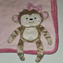 Koala Baby Pink Brown Monkey Blanket Lovey 3D Legs Fleece 30x40 - £39.41 GBP