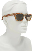 Celine CL40060I 62E Brown Horn/Brown Rectangular Unisex Sunglasses - £237.04 GBP