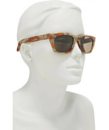Celine CL40060I 62E Brown Horn/Brown Rectangular Unisex Sunglasses - £239.50 GBP