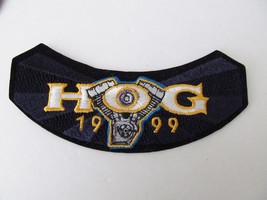 HARLEY-DAVIDSON OWNERS GROUP 1999 HOG H.O.G. rocker emblem jacket patch  - $18.62