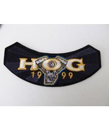 HARLEY-DAVIDSON OWNERS GROUP 1999 HOG H.O.G. rocker emblem jacket patch  - £14.60 GBP