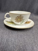 Kent Verona China Cup &amp; Saucer Occupied Japan Chrysanthemums Gold Rim EUC - £6.87 GBP