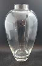 Krosno Poland Clear Crystal Glass Vase Large 14&quot; x 8&quot; Excellent Condition, OBO - $160.00