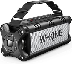 Portable Bluetooth Speakers, W-KING 50W Bluetooth Speaker Loud, IPX6 Waterproof - £129.78 GBP
