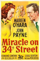 1947 Miracle On 34th Street Movie Poster 11X17 Kris Kringle Santa Claus  - £9.28 GBP