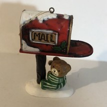 1988 Bear Mailbox Christmas Ornament Holiday Decoration Vintage XM1 - £4.72 GBP