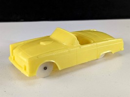 F&amp;F Mold &amp; Die Works 1955 Ford Thunderbird Convertible Car Yellow Plastic Cereal - £18.69 GBP