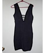Susana Monaco Black  Dress Plunge Front  Size Medium - $108.30 CAD