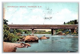 Repubblicano Coperto Ponte Franklin Nuovo Hampshire Nh 1910 DB Cartolina T3 - £3.99 GBP