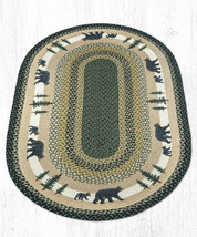 Earth Rugs OP-116 Bear Timbers Oval Patch 3&#39; x 5&#39; - £102.86 GBP