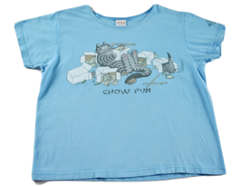 Vintage B Kliban Crazy Cat Chow Fun Chinese Food Double Sided T Shirt Bl... - $173.24