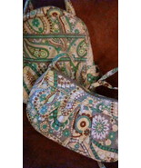 Vera Bradley Lemon Parfait Frannie Crossbody &amp; Lunch Bunch bag Used/Like... - $722.26 MXN