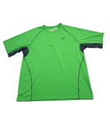 Reebok Shirt Mens XL Extra Green Stretch Workout Gym Running Work Cross ... - £17.83 GBP
