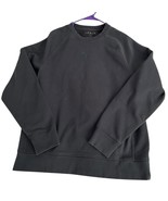 TESLA Motors Crewneck Sweatshirt L Grayish Black Pullover Center Logo El... - $52.25