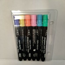 Marvy Uchida 6 Pc Fabric Markers Pastel Colors Set - 520-6B - £6.18 GBP