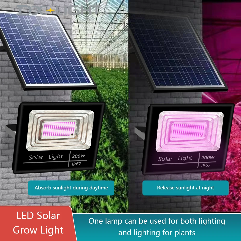 Full Spectrum 200W Solar LED Grow Lights Floodlight Phyto Lamp For Outdo... - $134.07