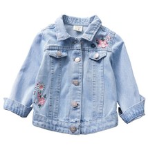 Fashion Girl Denim Jacket Baby Clothes Teen Print Coat Outwear Big Kids  boy Jac - £64.61 GBP