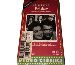 His Girl Friday (1985 - Video Classics) (VHS) Factory Sealed - $6.80