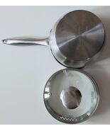 David Burke Stainless Steel Strainer Gourmet 1.6 quart Pan &amp; Glass Lid S... - $454.76 MXN